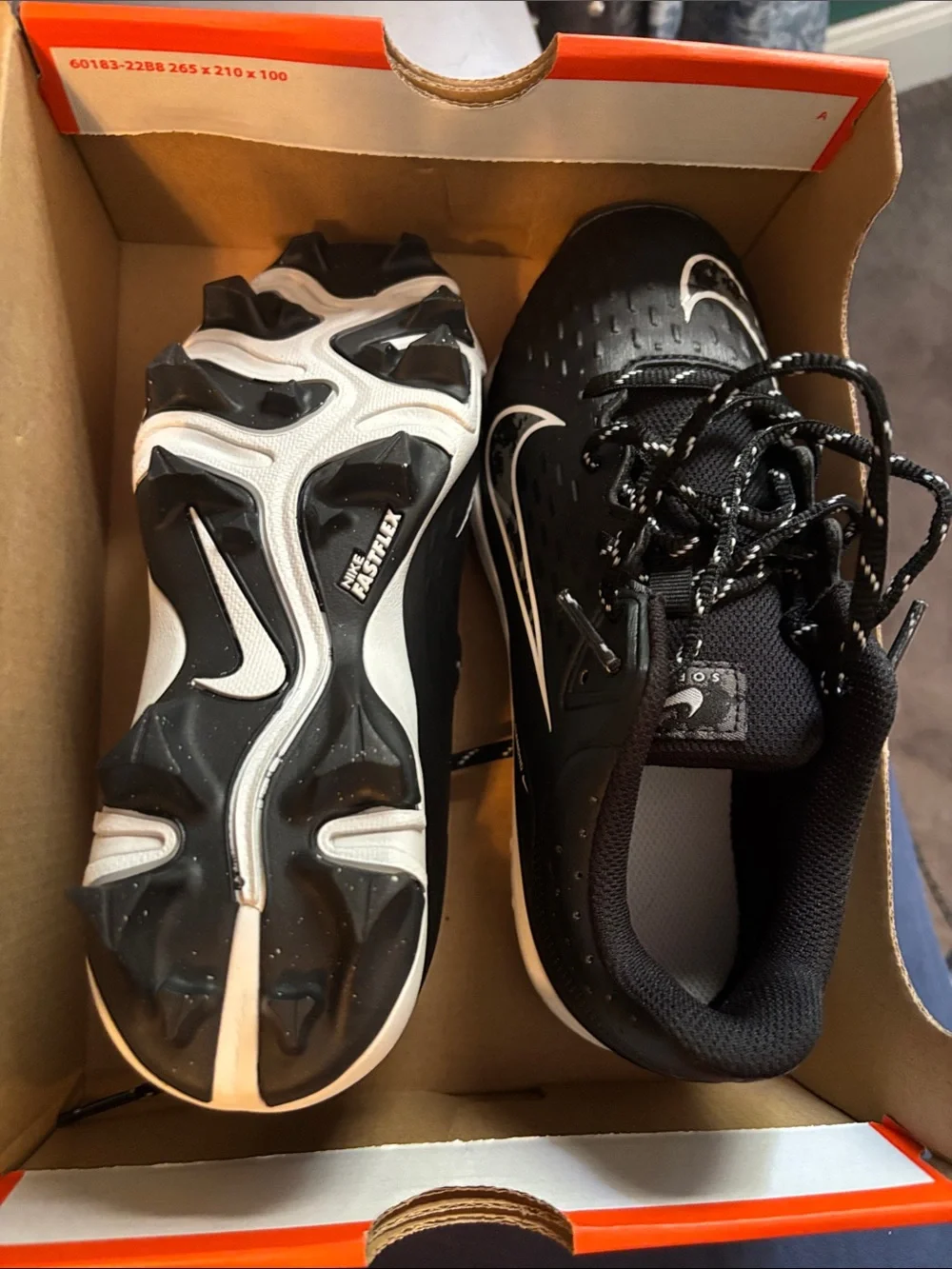 Nike Women’s Black and White Athletic Cleats